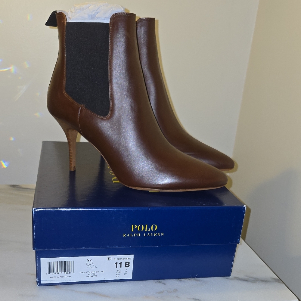 Polo by Ralph Lauren Women's Tan Heeled Boots